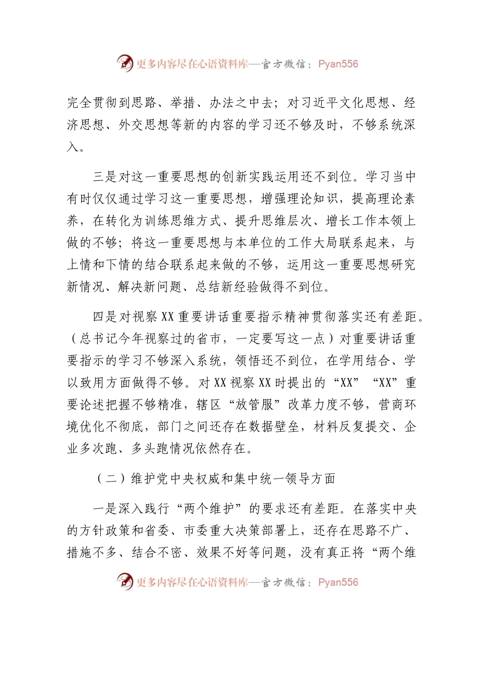 2023年主题教育民主生活会个人对照检查材料（践行宗旨等6个方面） (13).docx_第2页