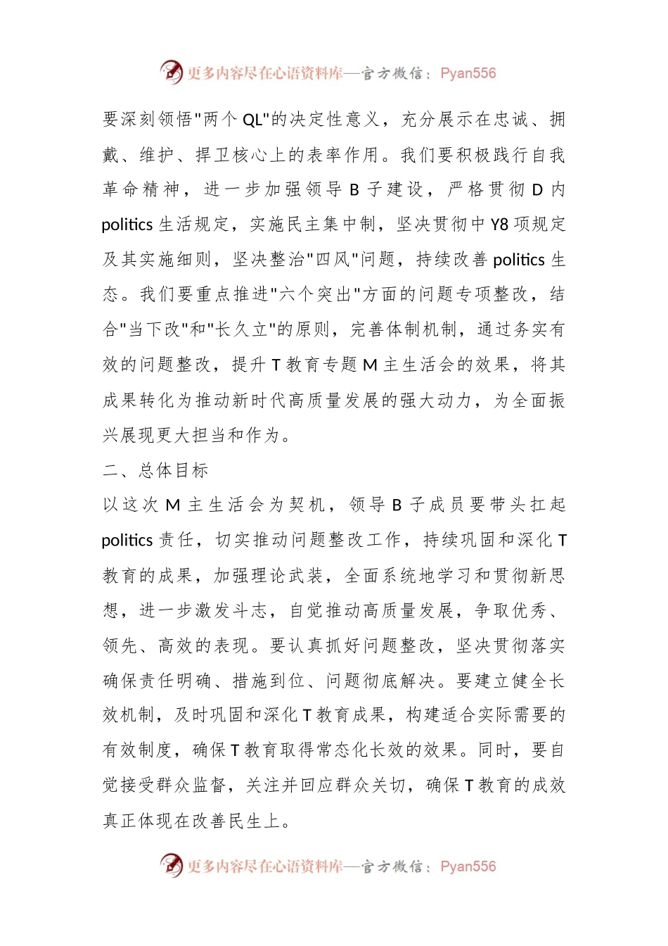 2023年教育专题民主生活会整改实施方案.docx_第2页