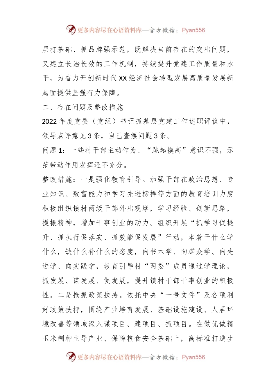 20XX年度某镇党委书记抓基层党建工作述职评议.docx_第2页