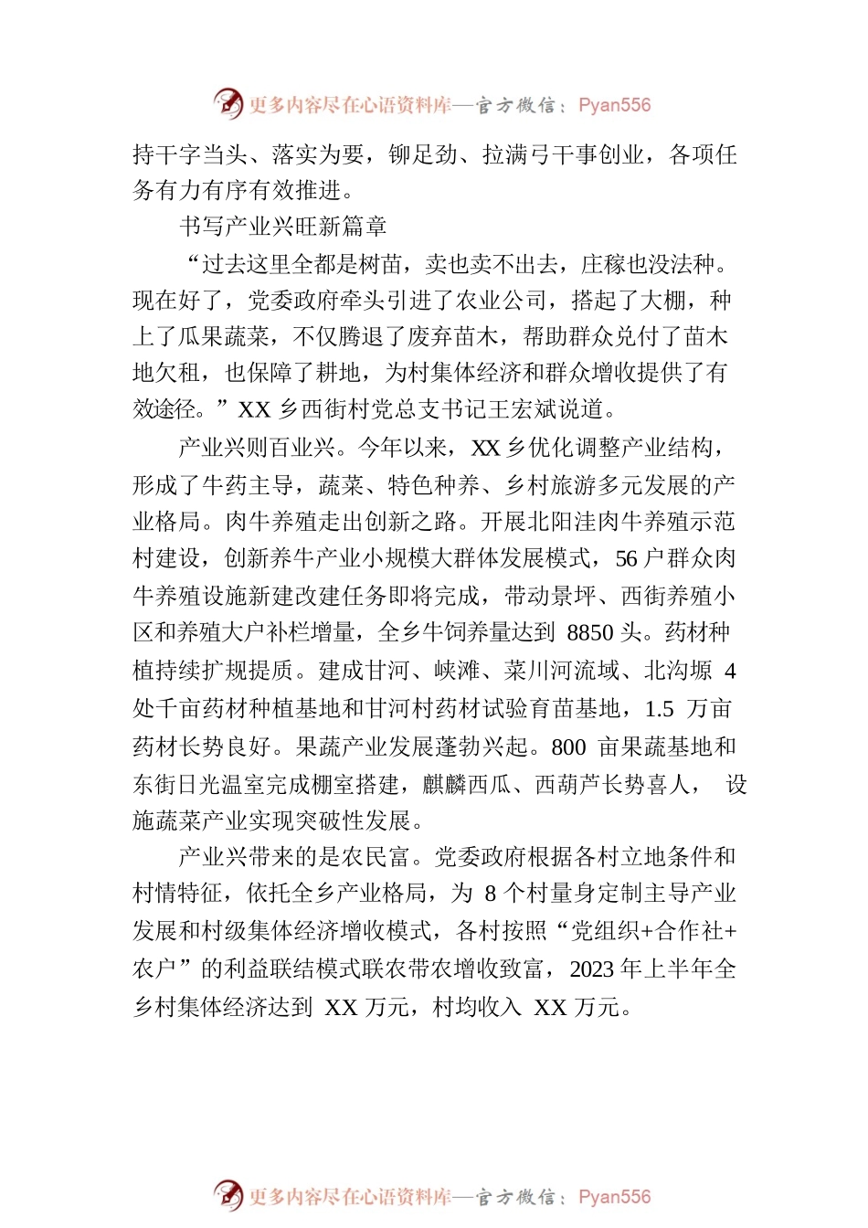 XX乡2023年上半年党建工作综述（20230801）.docx_第2页
