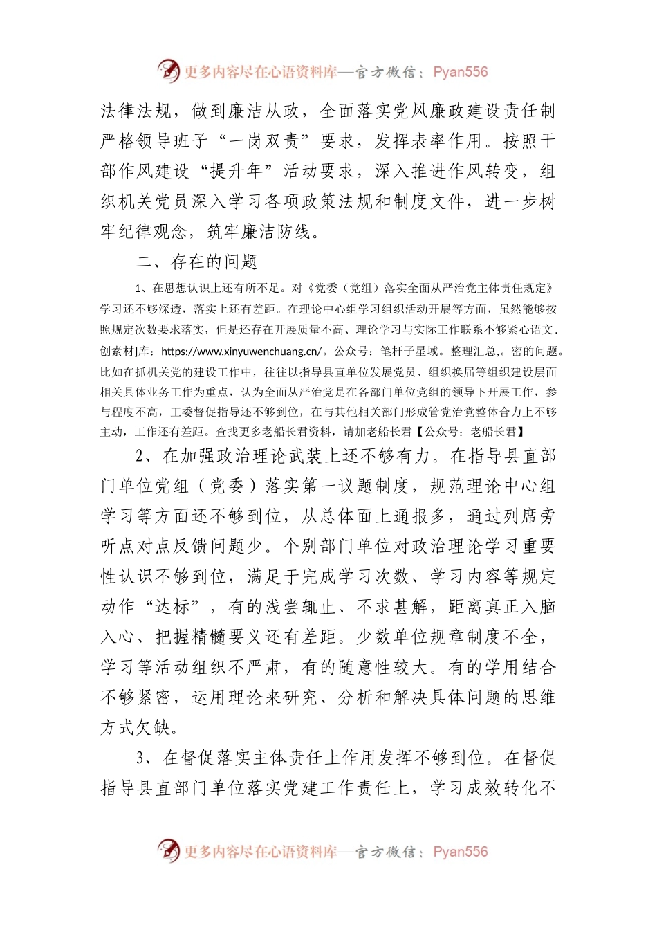 2023年度全面从严治党述责述廉报告（二）.docx_第2页