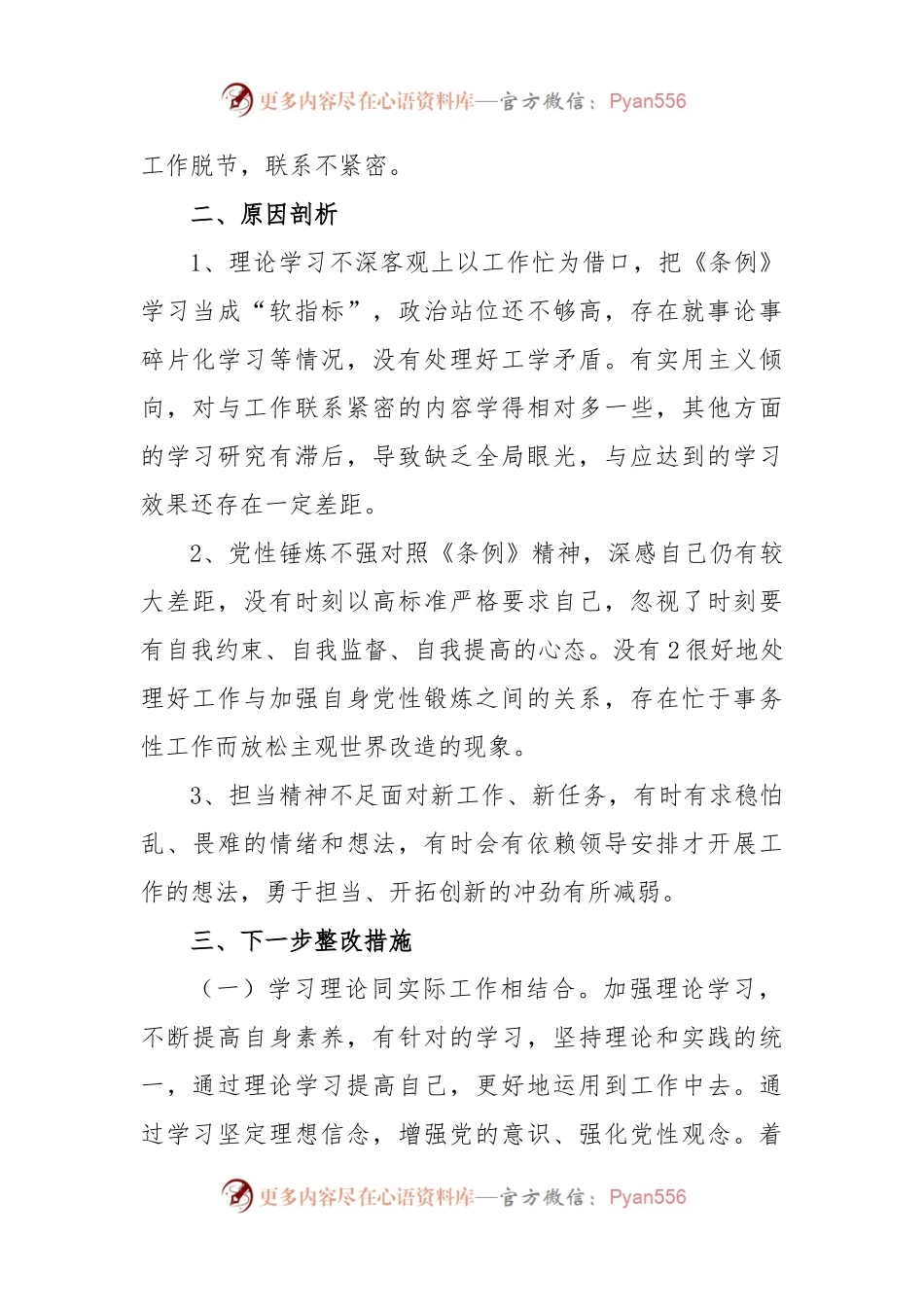 2024学《条例》个人对照检查发言材料 (2).docx_第2页