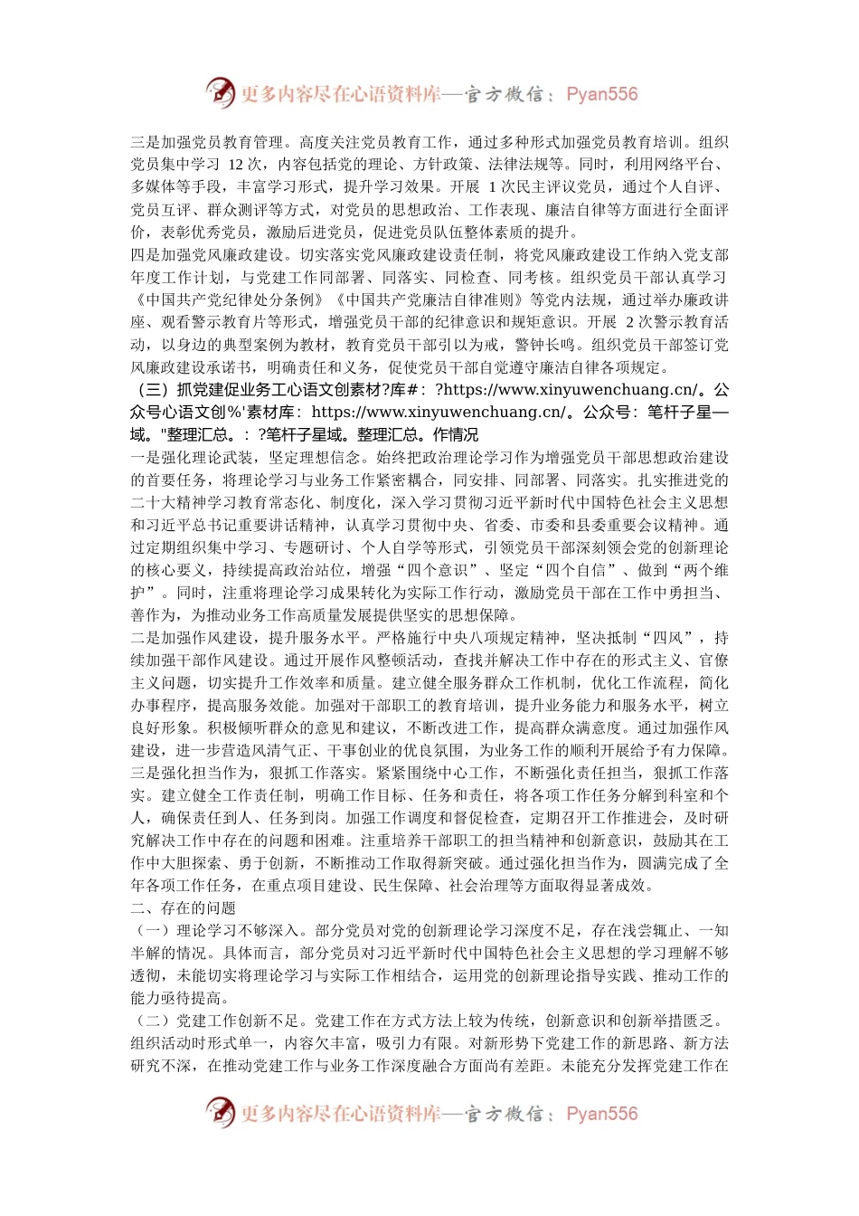 2024年党支部书记抓党建工作述职报告.docx_第2页