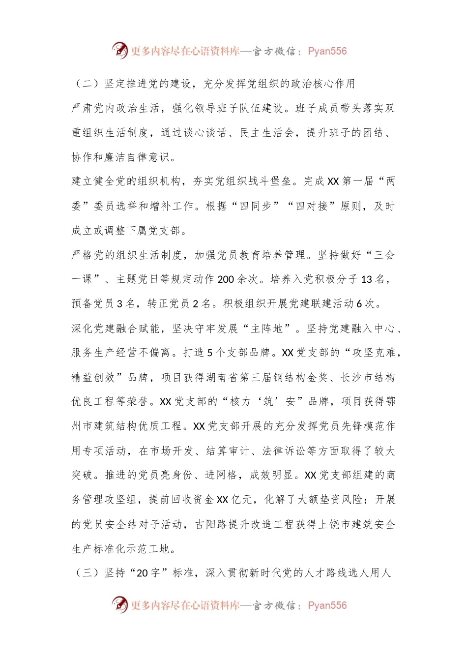 XX巡察党建工作情况报告.docx_第2页