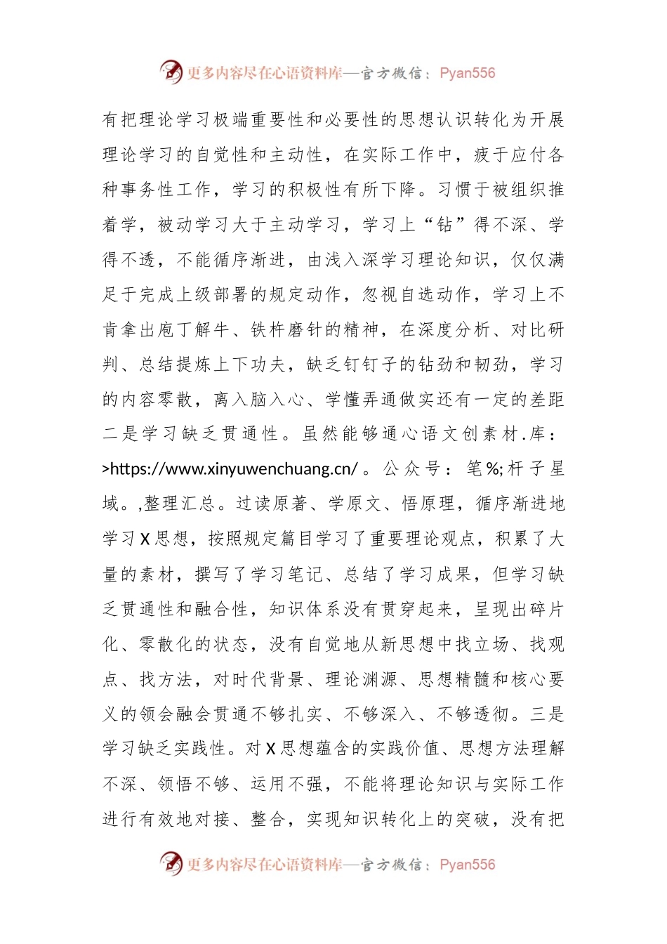 2023年度专题民主生活会六个方面个人对照检查材料（领导班子成员）.docx_第2页