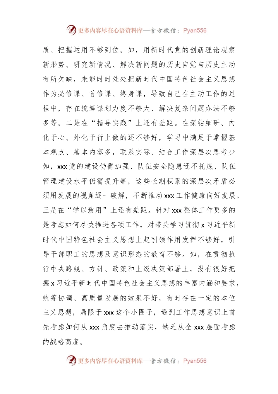 2023年度党委书记专题民主生活会个人对照检查材料（新六个方面含反面典型）.docx_第2页