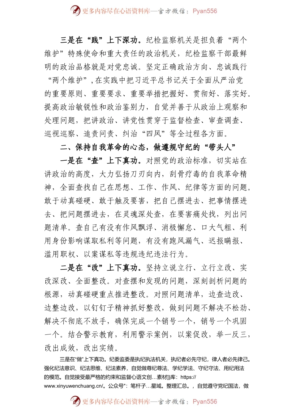 2023年纪检监察干部队伍教育整顿心得体会及研讨发言材料.docx_第2页