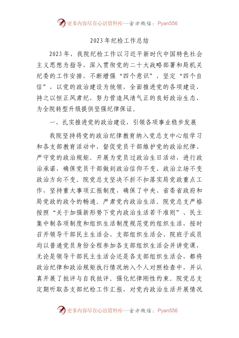 2023年纪检工作总结3000字.docx_第1页