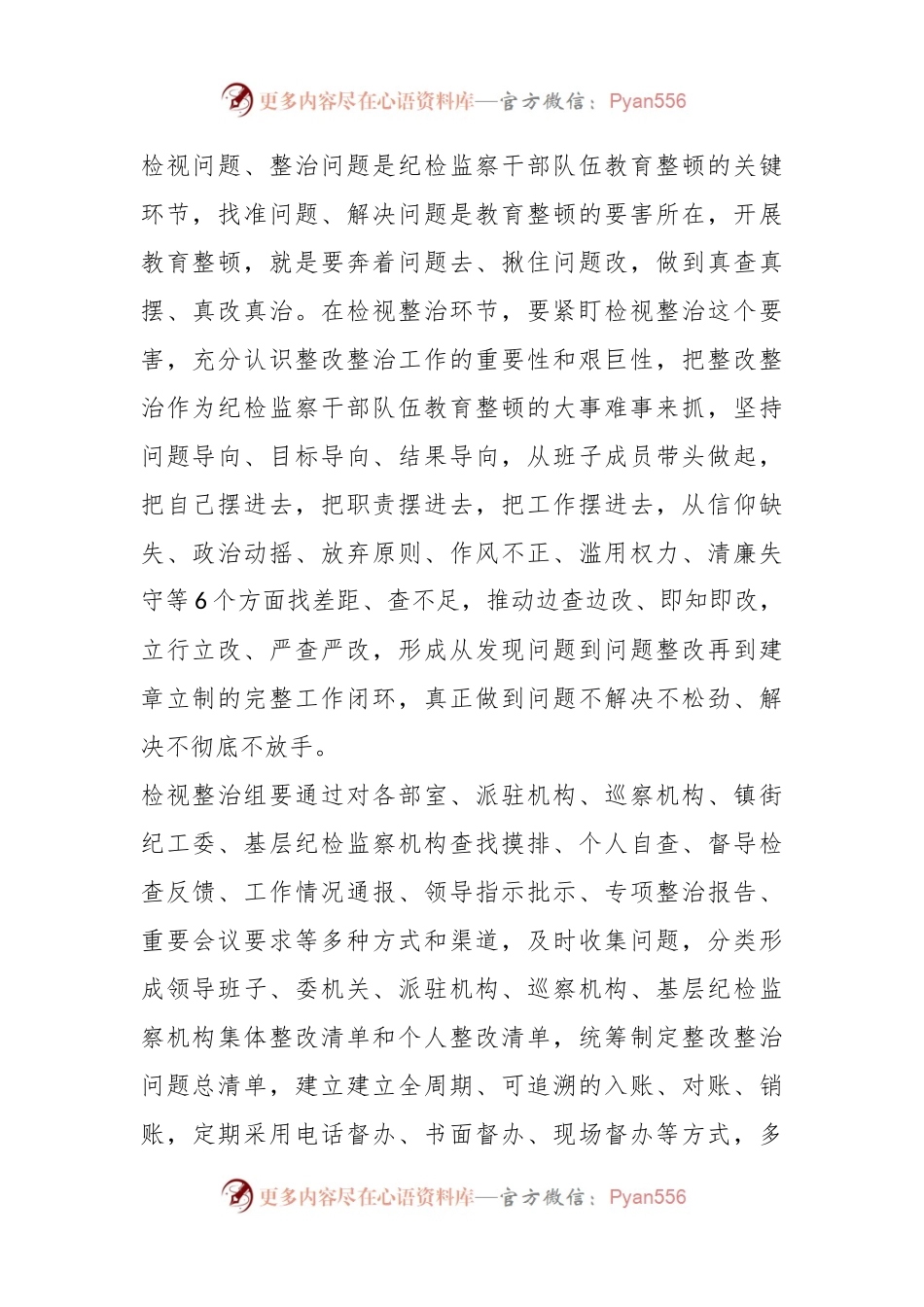 XX县纪委书记在纪检监察干部队伍教育整顿“检视整治”环节部署会上的发言.docx_第2页