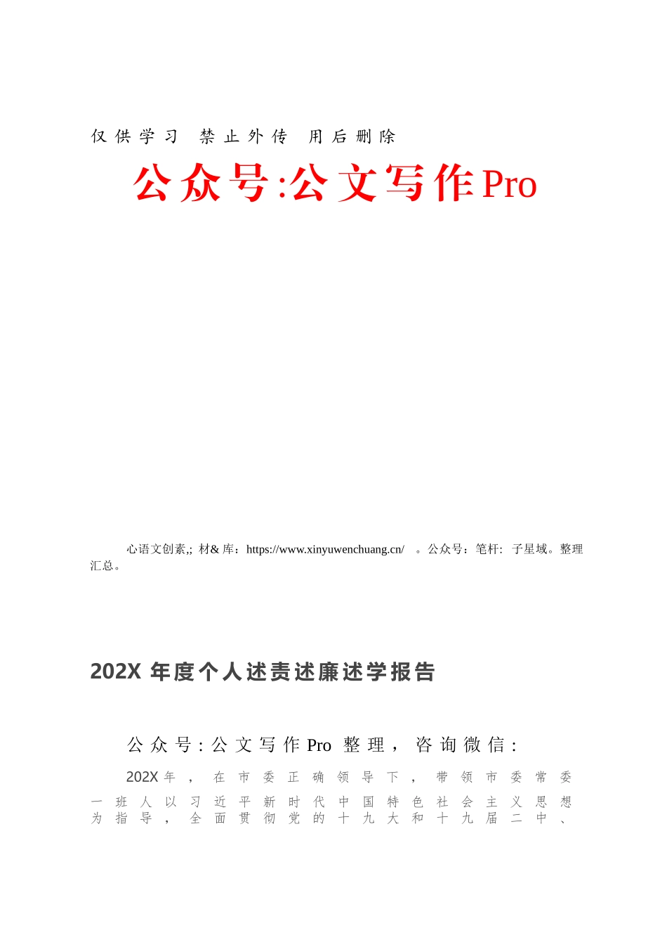 202X年度个人述责述廉述学报告.docx_第1页