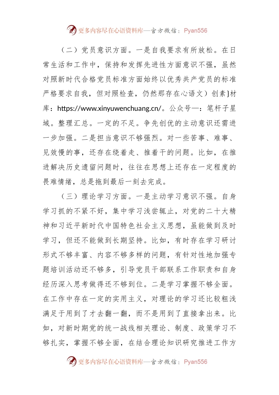 20XX年度对照六个方面个人自查发言提纲.docx_第2页