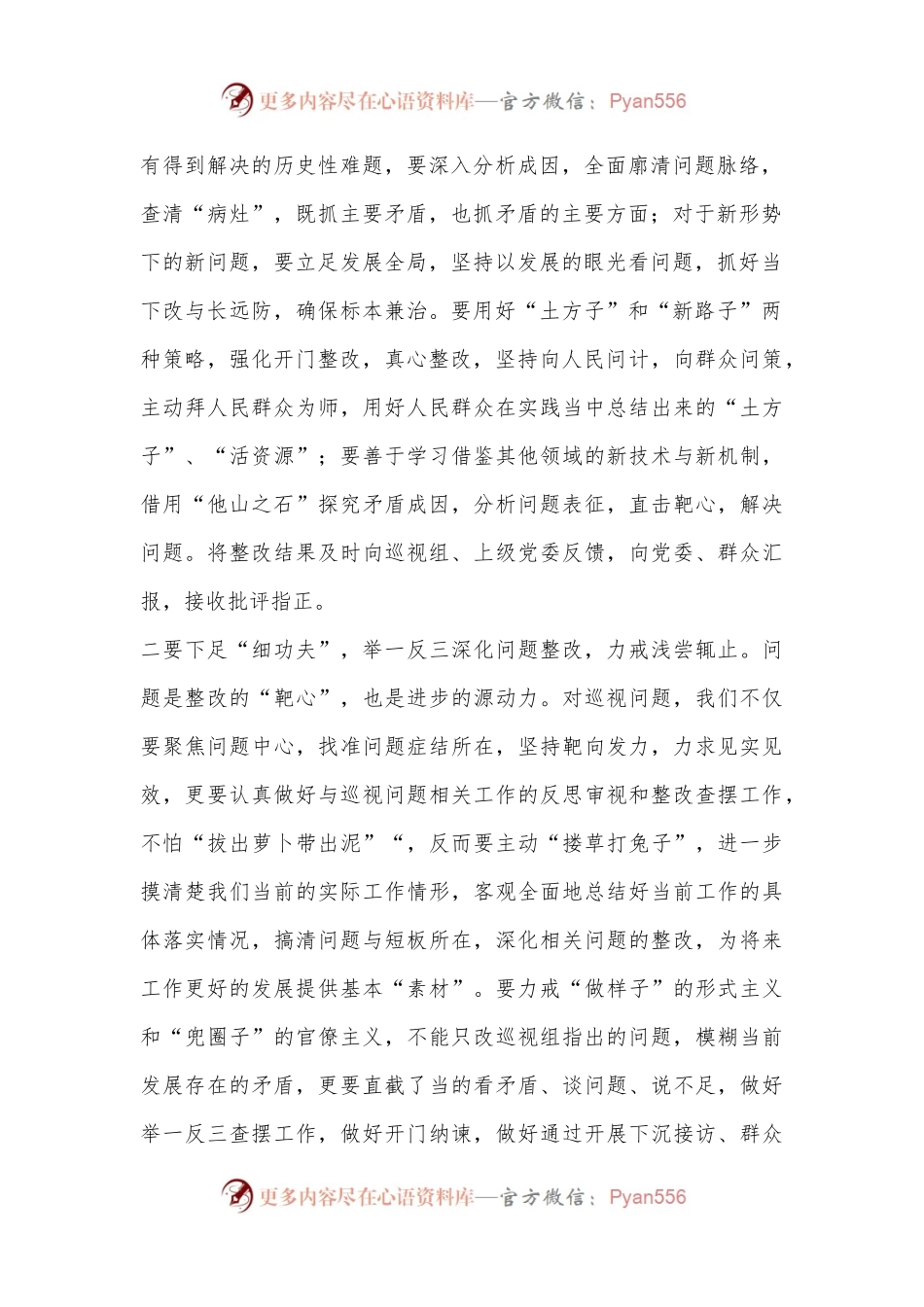xxx在巡视整改推进会上的讲话.docx_第2页