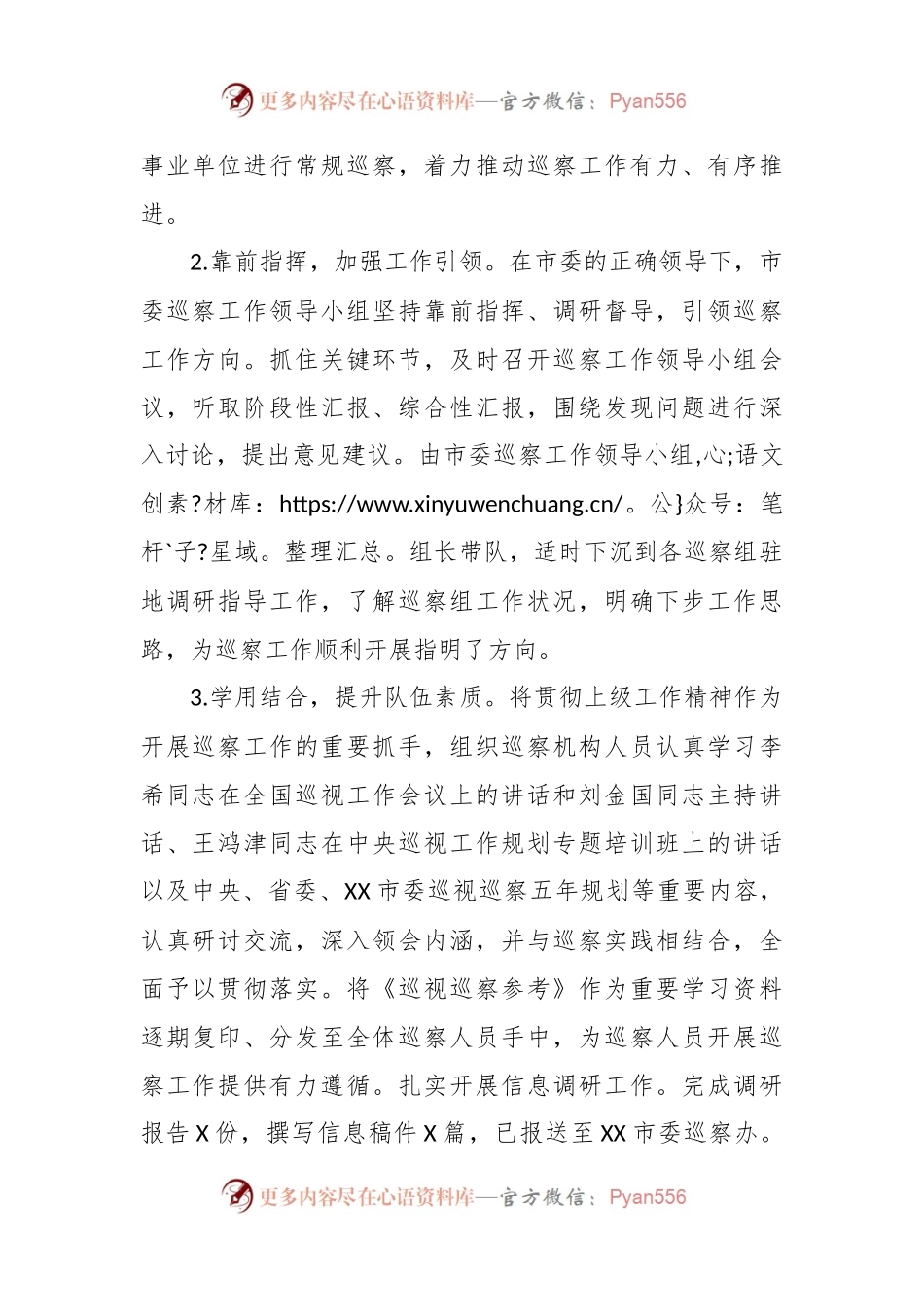 XX市2023年巡察工作总结及2024年工作计划.docx_第2页