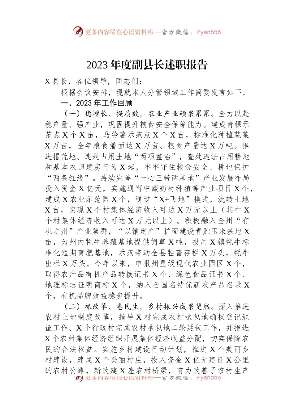 2023年度副县长述职报告.docx_第1页