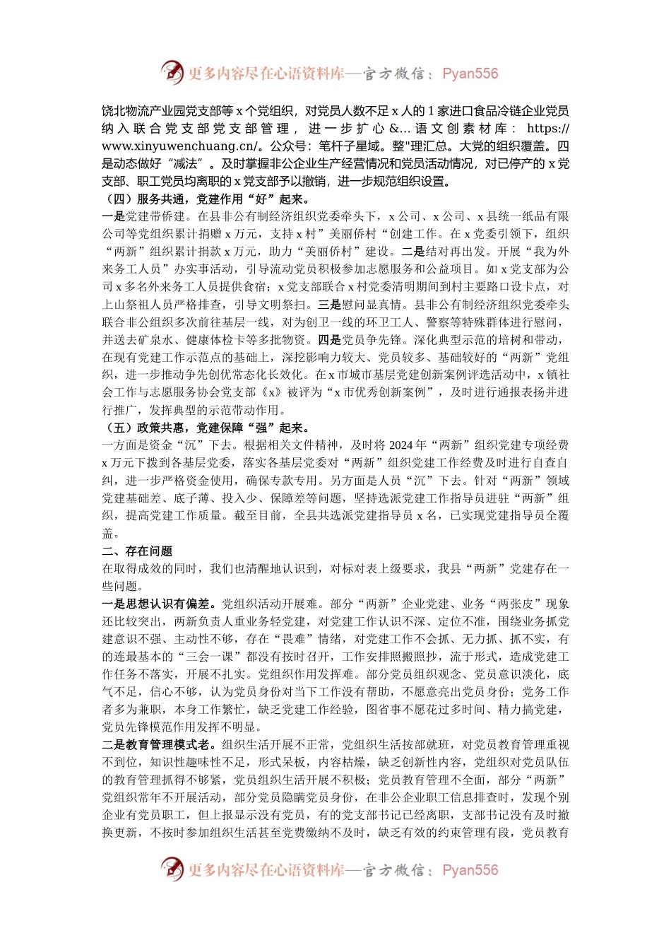 2024年县两新工委书记抓党建述职报告.docx_第2页