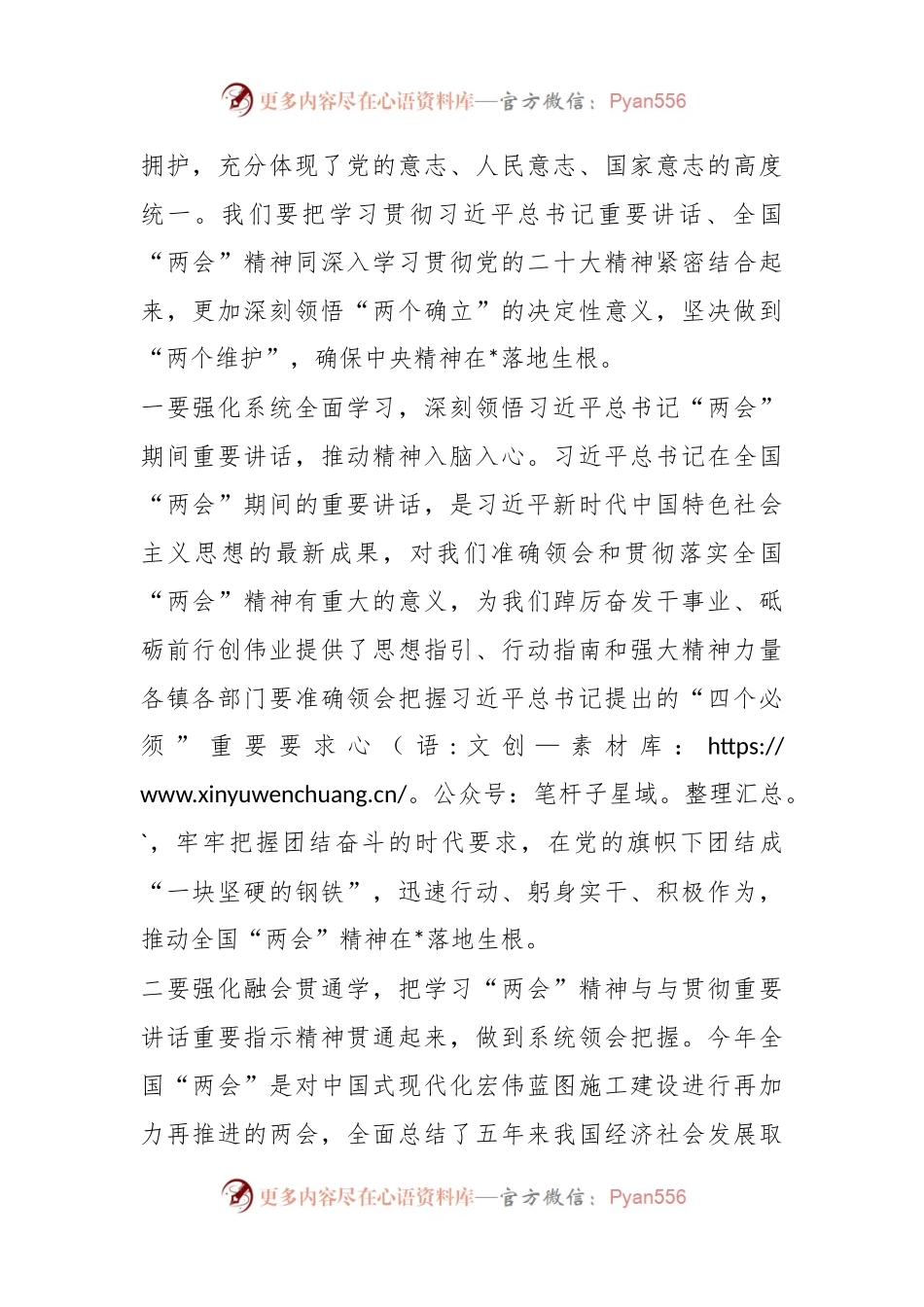 2023年学习全国“两会”精神大会上的发言.docx_第2页