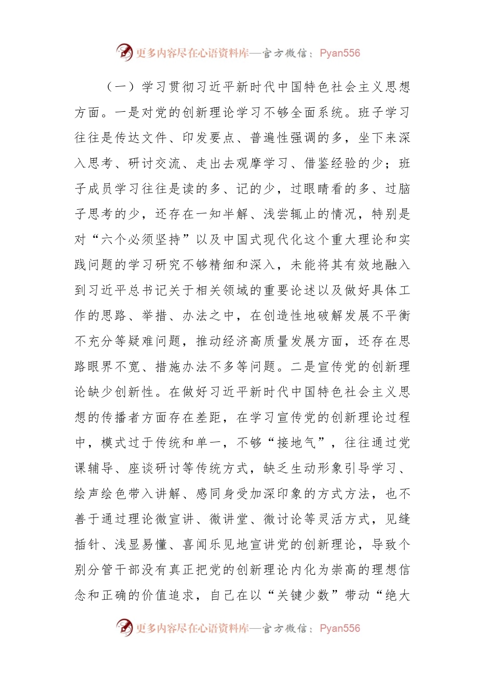 2023年度主题教育专题生活会班子对照检查（最新6个方面“践行宗旨、服务人民”+政绩观）.docx_第2页