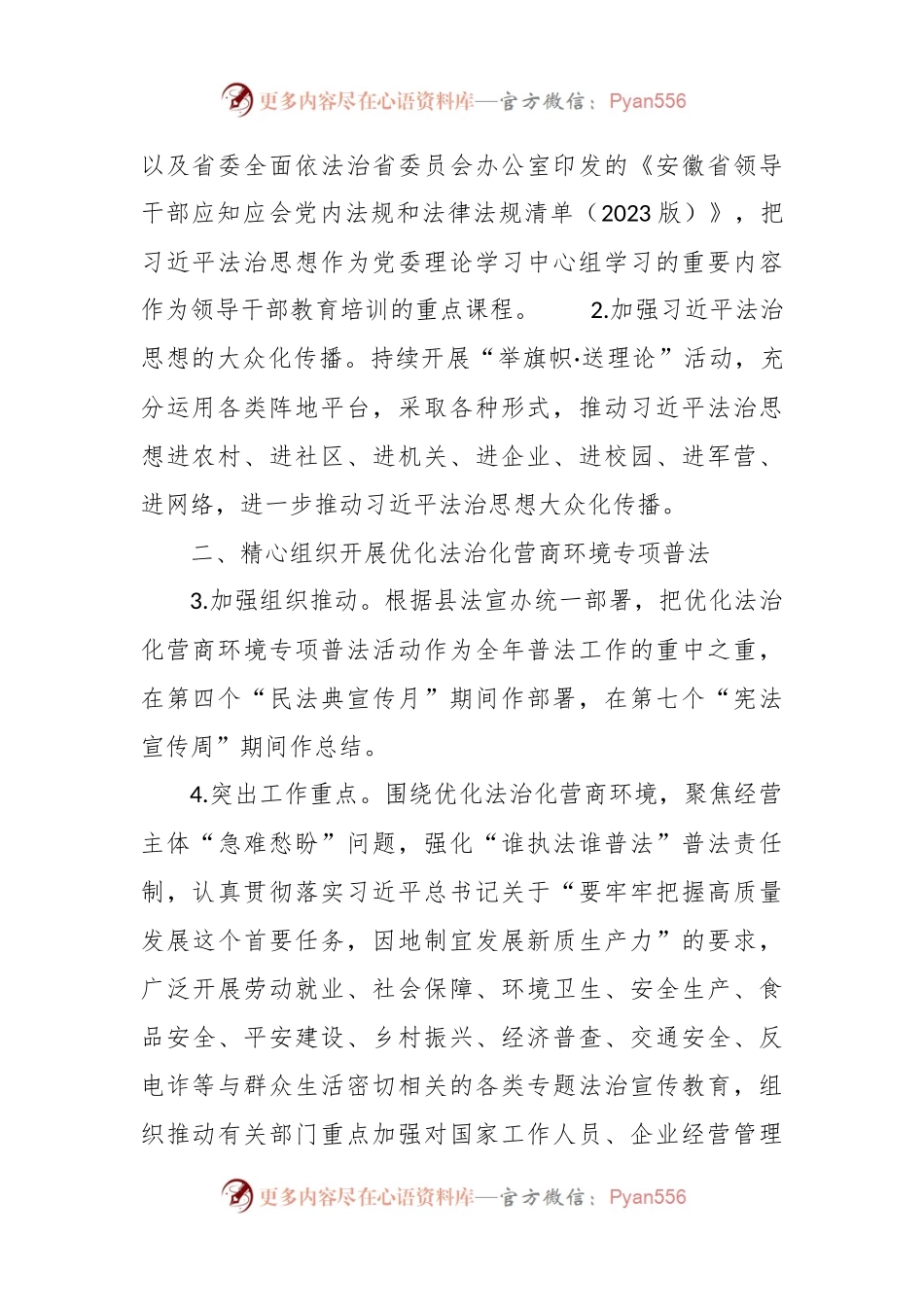 2024年度XX镇普法依法治理工作要点.docx_第2页