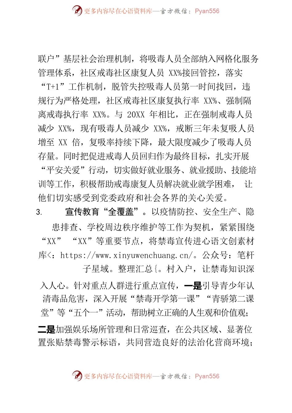 XX县三年笃行发力 共创无毒家园.docx_第2页