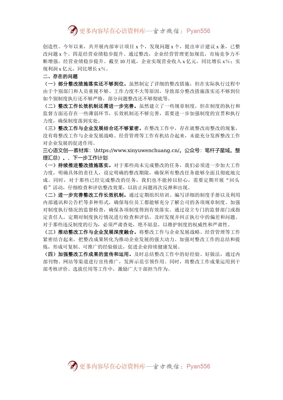 2024年国有企业巡察整改工作情况报告.docx_第2页