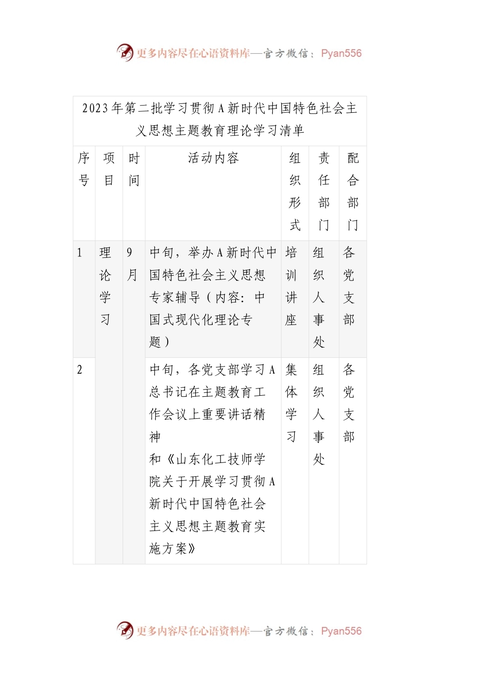 2023年第二批学习贯彻社会主义思想主题教育理论 学习清单.docx_第1页