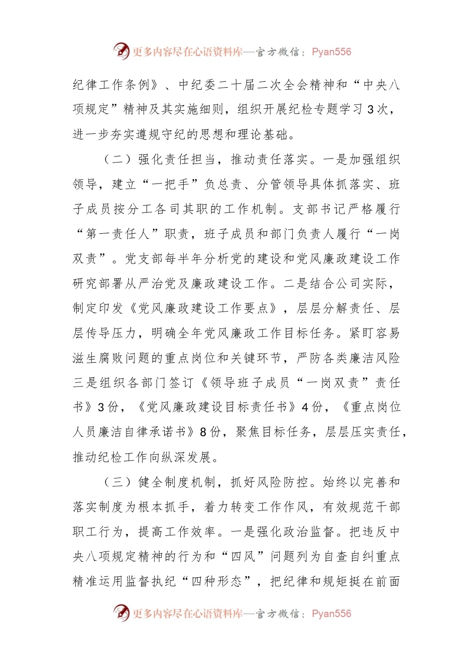 2023年度公司纪检工作总结及下一步工作计划.docx_第2页
