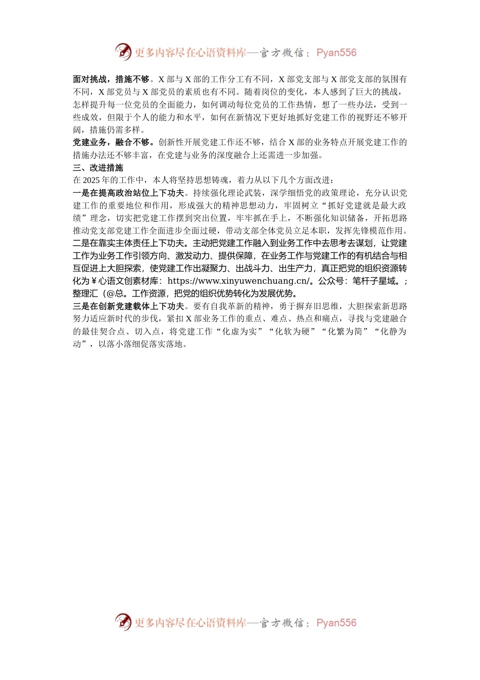 2024年度部门党支部书记抓党建述职报告.docx_第2页