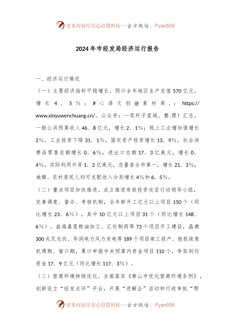 2024年市经发局经济运行报告.docx_第1页