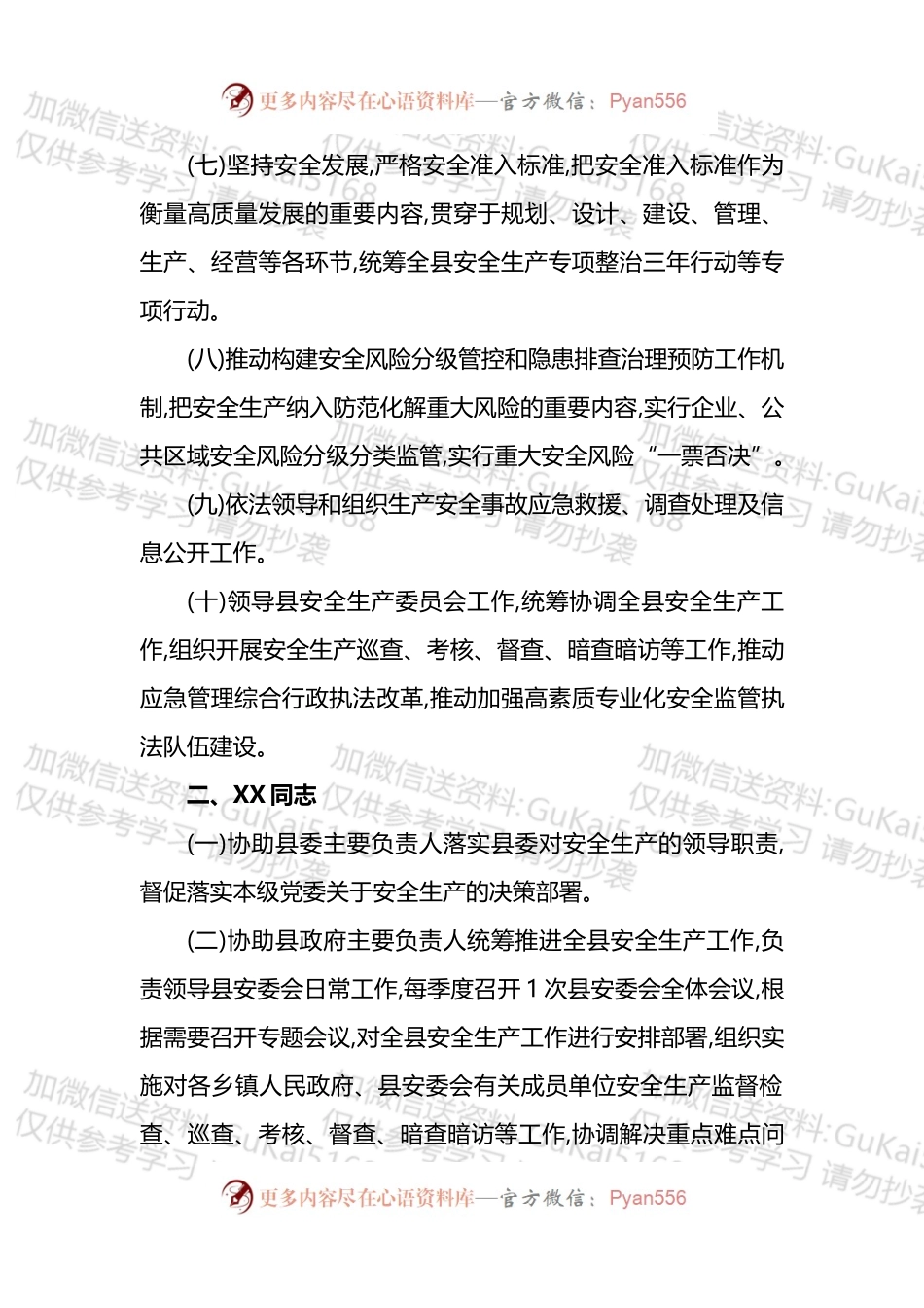 2023年度县政府班子成员安全生产重点工作责任清单.docx_第2页
