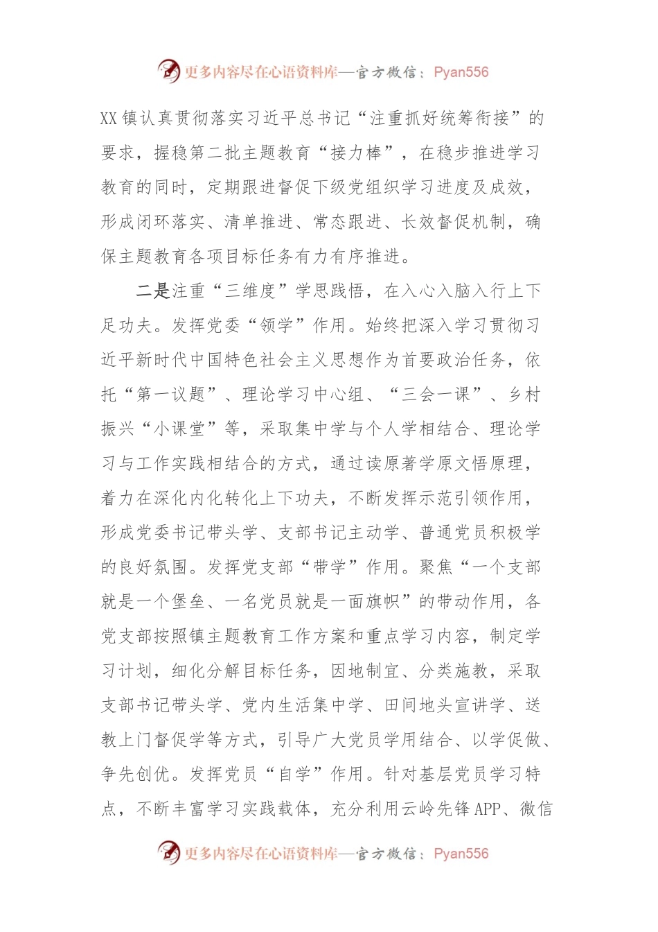 2023年第二批主题教育工作推进会上的典型经验交流发言.docx_第2页