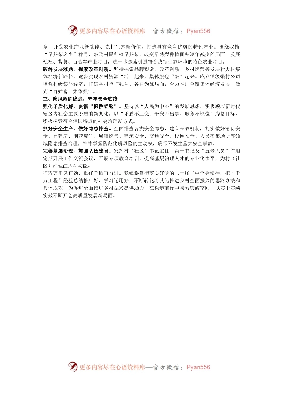2025年乡镇在区务虚会发言材料.docx_第2页