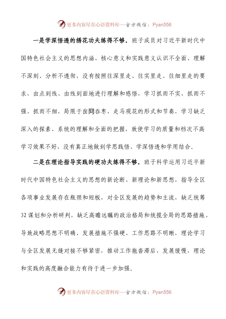 2024年新版第二批主题教育专题民主生活会新六个方面对照检查材料之领导班子.docx_第2页