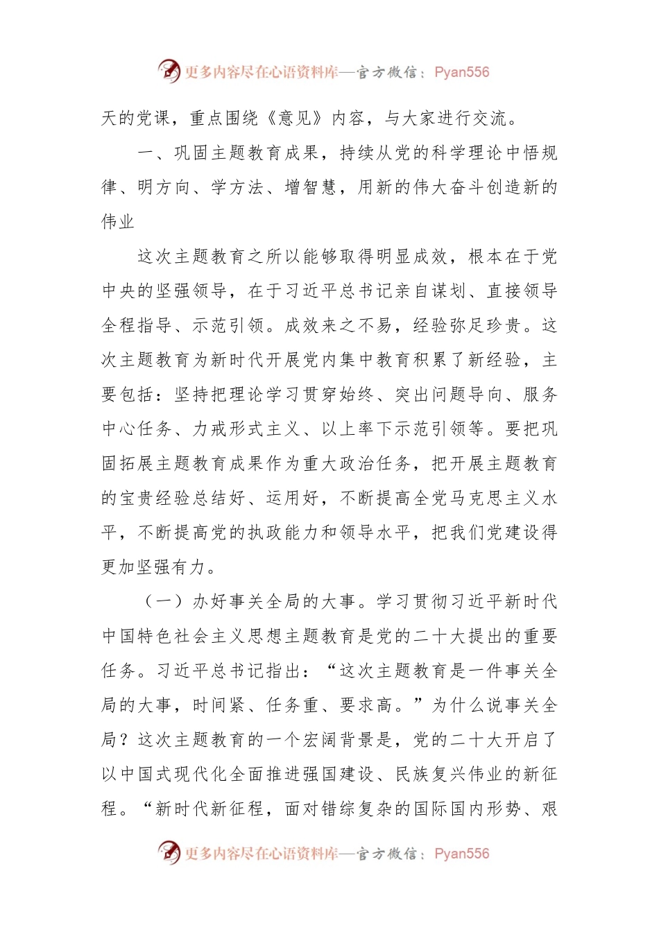 3月份专题党课：让主题教育的成果更长效持久，激励党员干部在新时代的征程上奋勇前行.docx_第2页