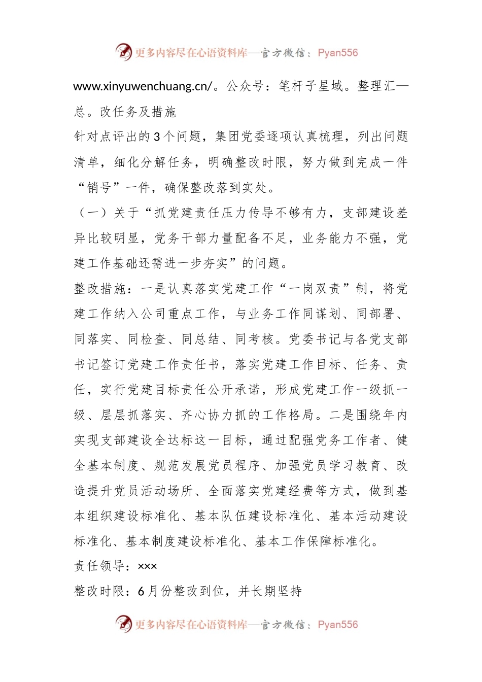 XX党委书记抓基层党建工作述职评议考核反馈问题整改方案.docx_第2页