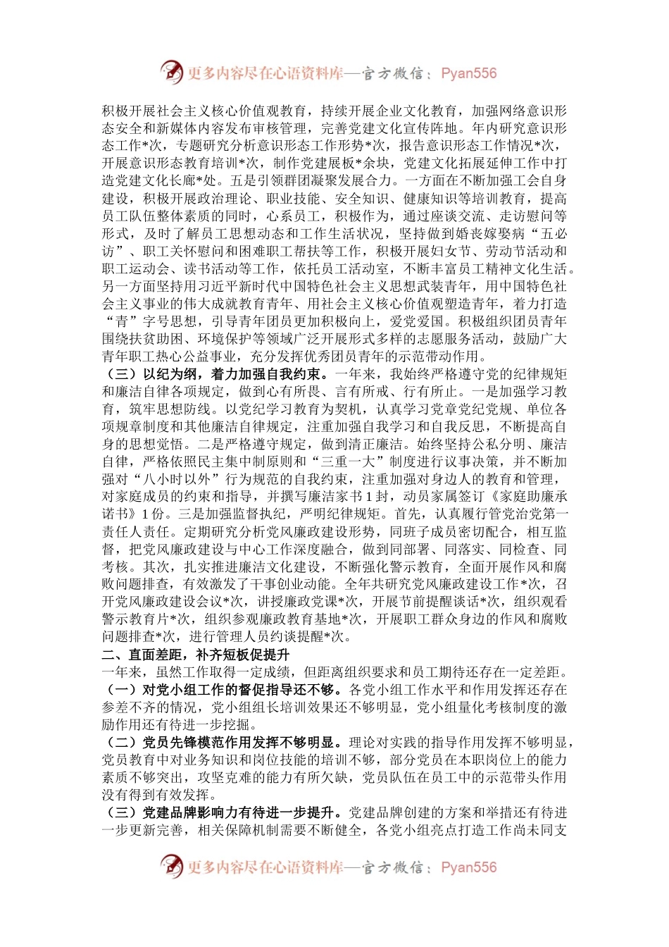 2024年企业党支部书记述职述廉报告.docx_第2页