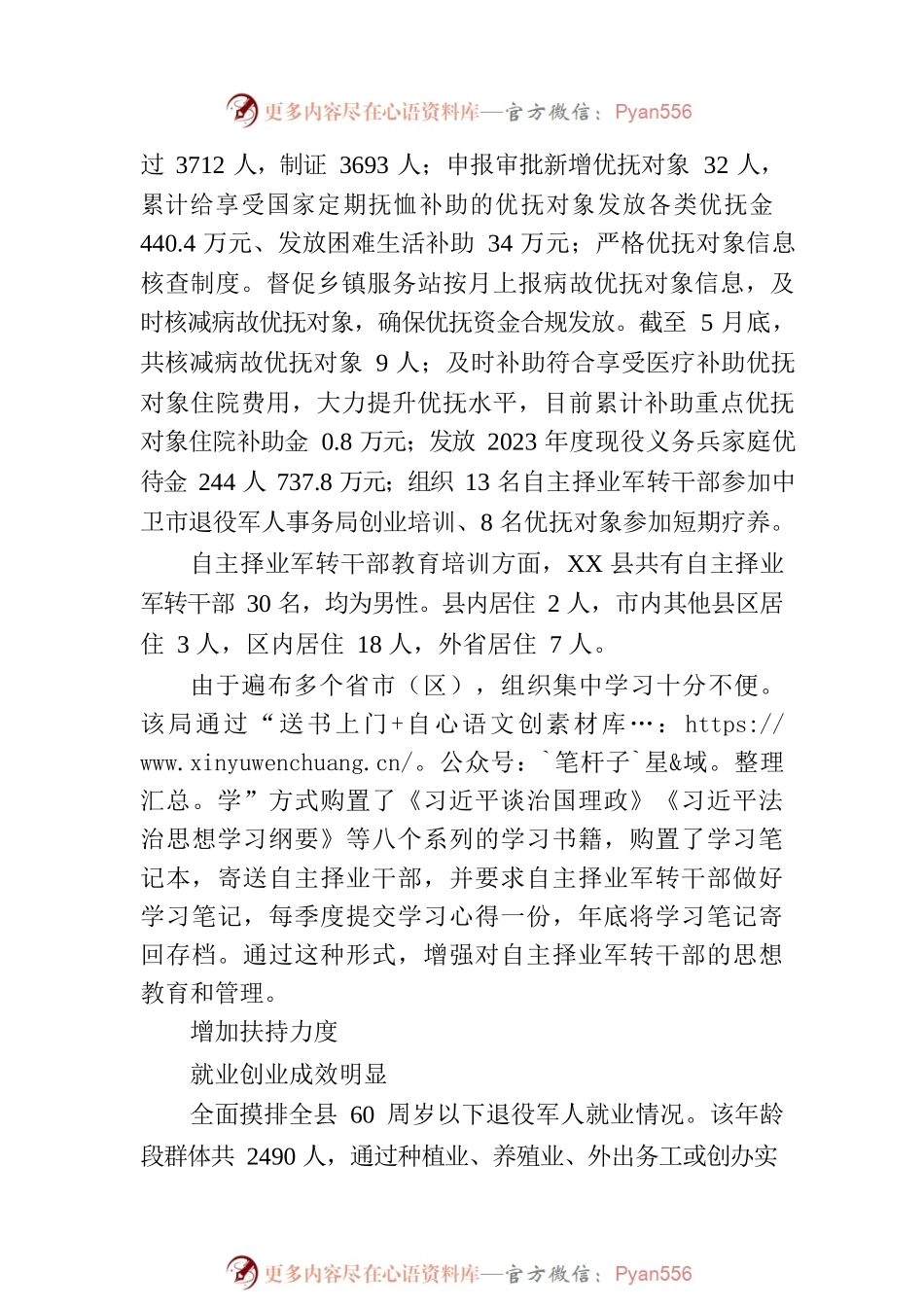 XX县退役军人事务局重点工作综述.docx_第2页