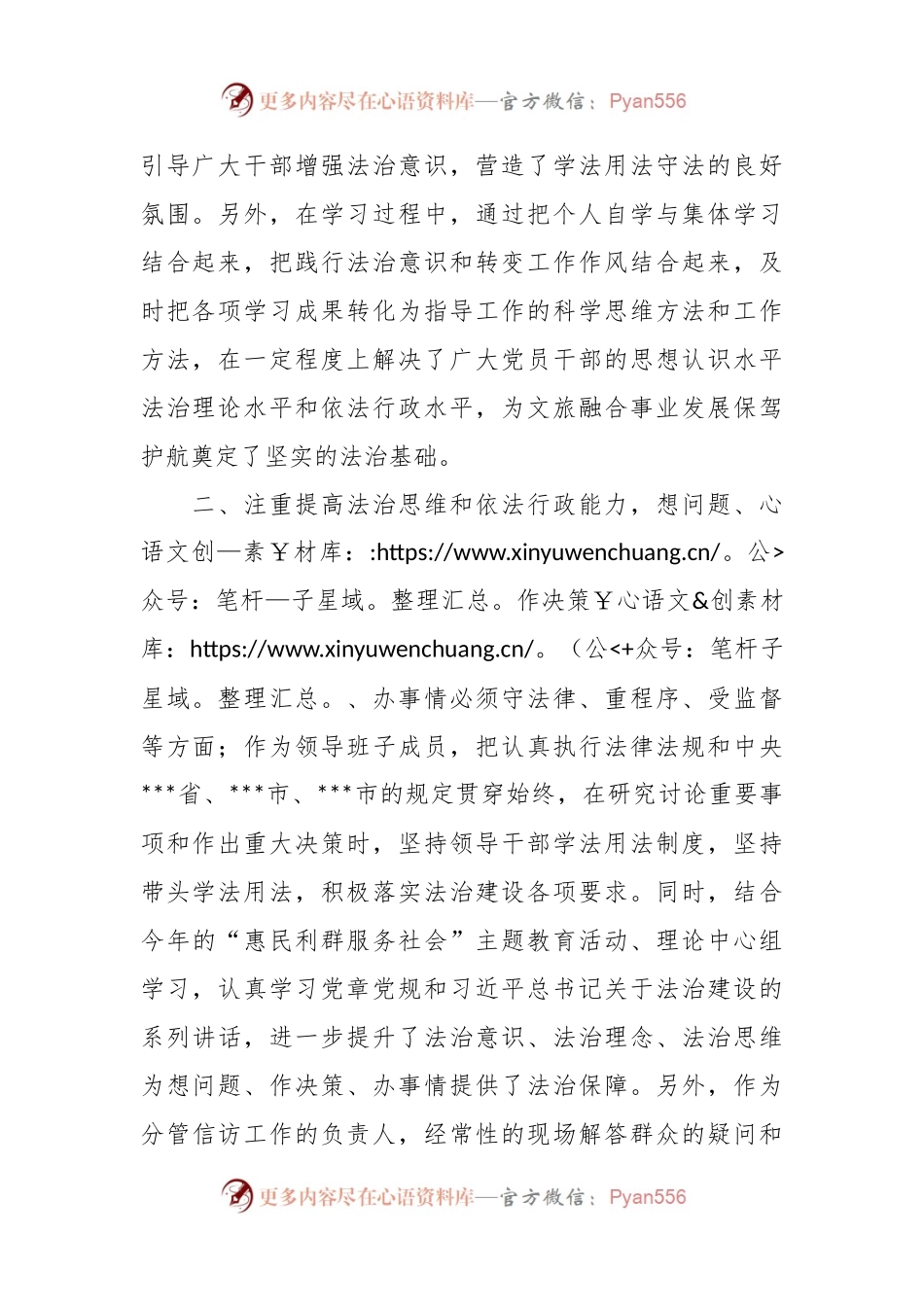 2023年领导落实履行推进法治建设工作报告.docx_第2页