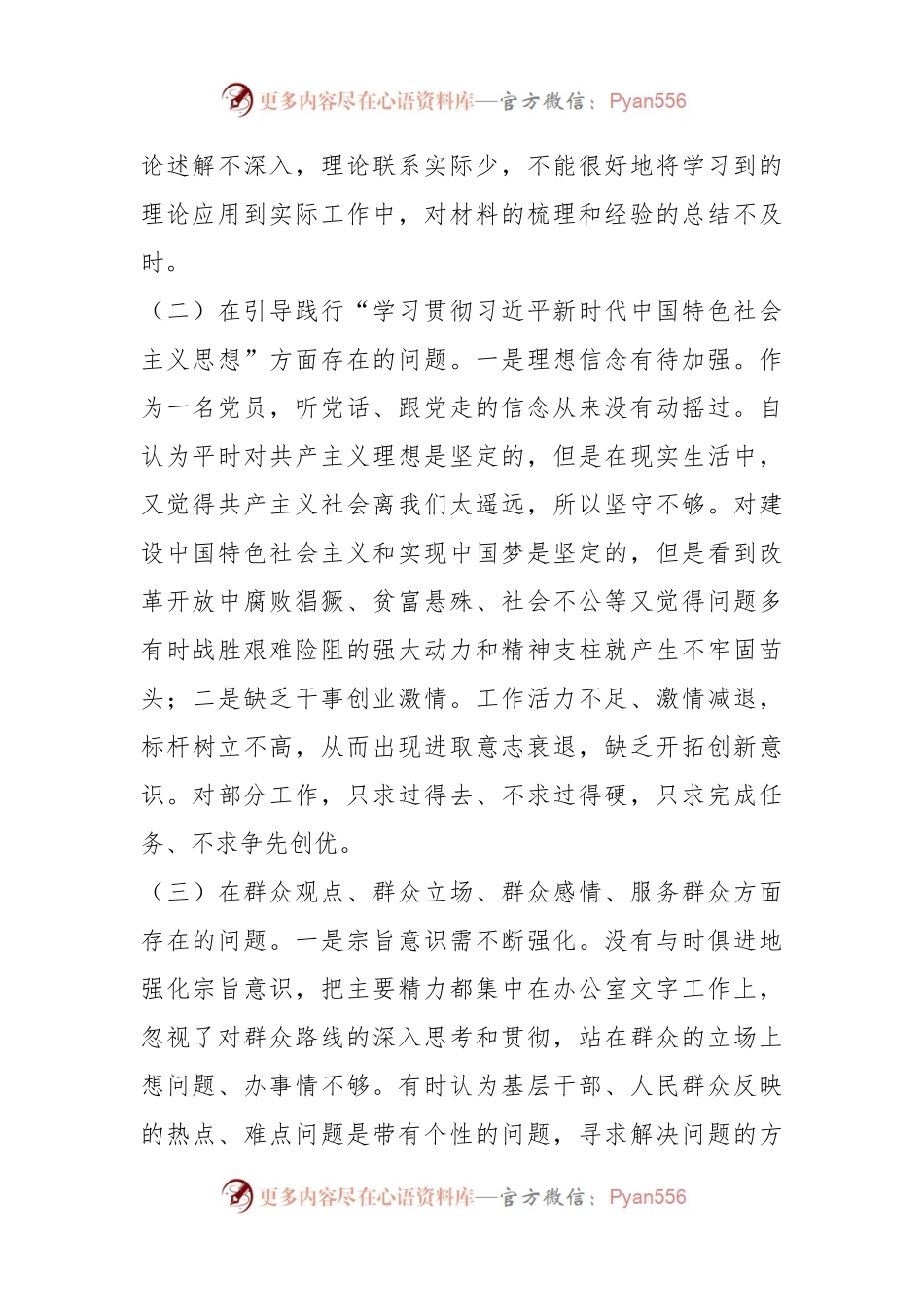 2023年学习贯彻主题教育民主生活会个人对照检查材料.docx_第2页