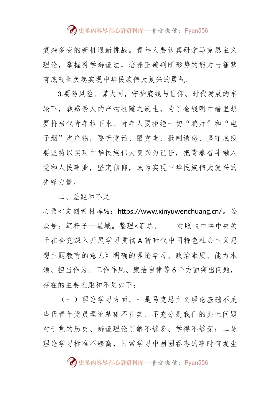 2023年度主题教育专题组织生活会（青年党员）个人发言材料.docx_第2页