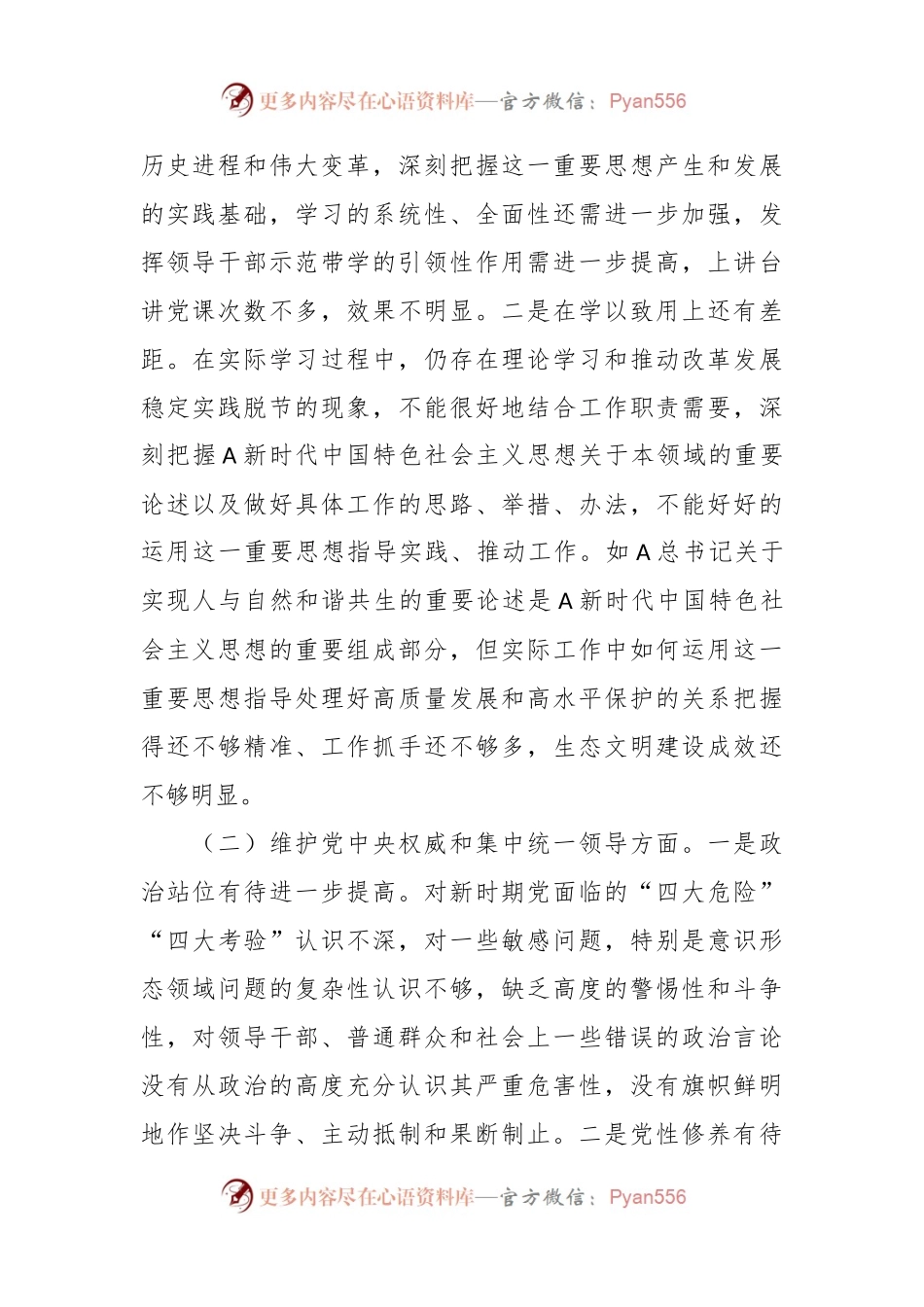 2023年度主题教育专题民主生活会个人对照检查（最新6个方面践行宗旨、服务人民）.docx_第2页