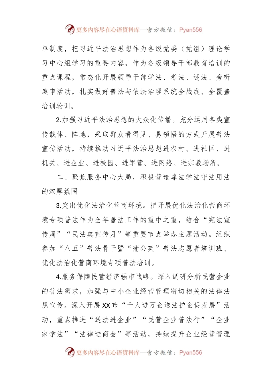 2024年XX市普法依法治理工作要点.docx_第2页