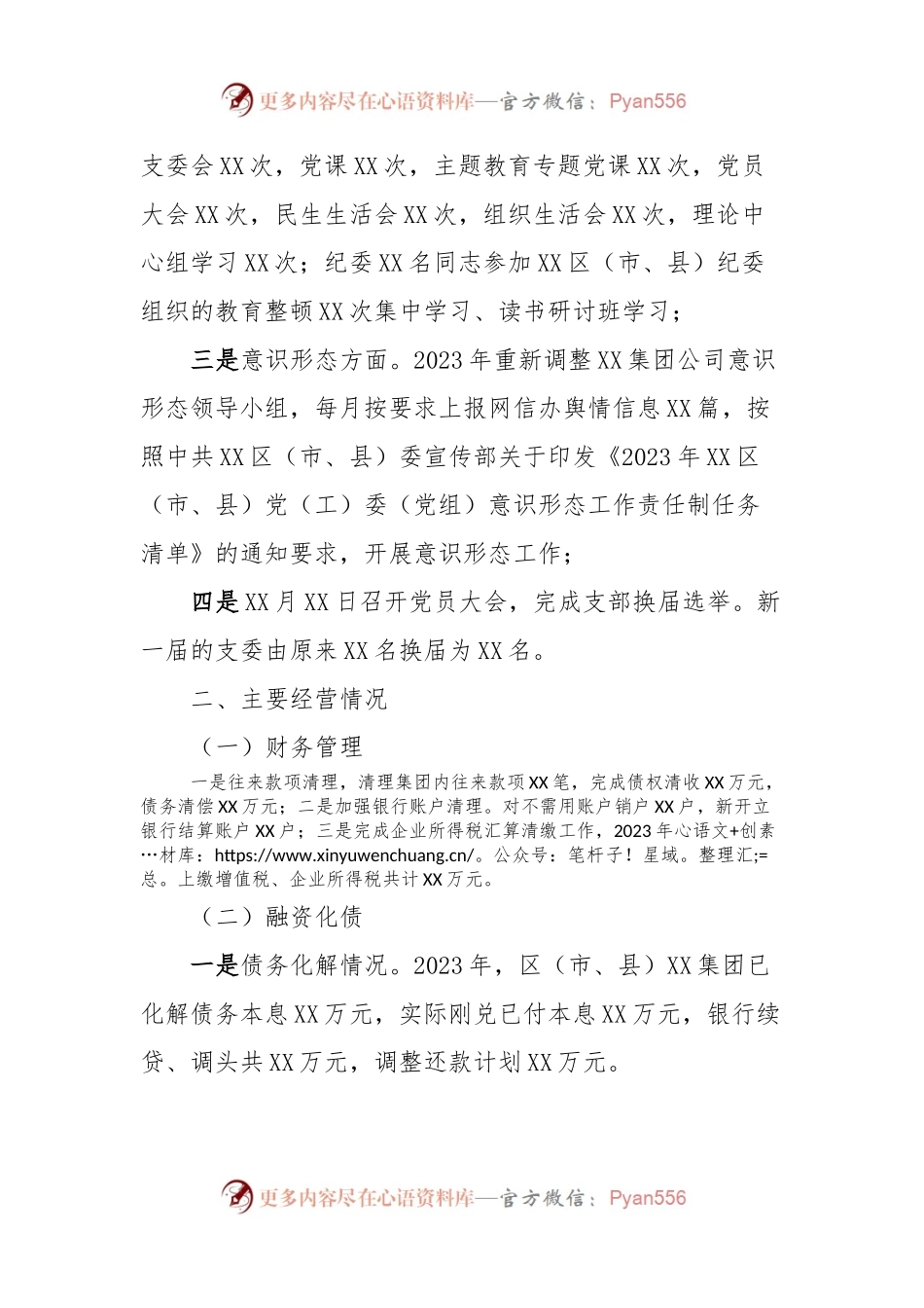 XX区（市、县）国有企业2023年工作总结及下一步工作打算.docx_第2页