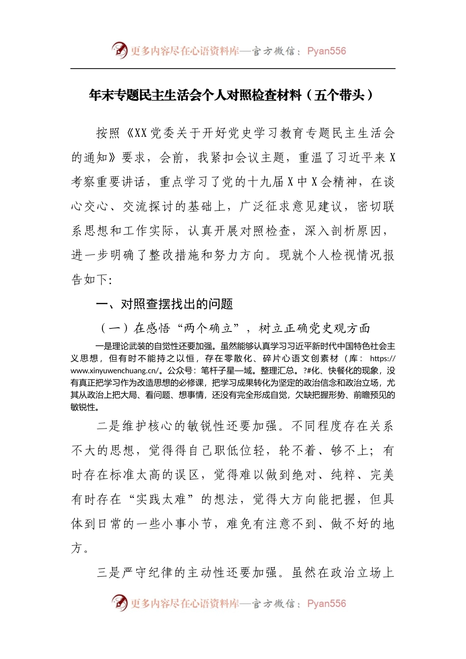 24个人2021年专题民主生活会个人对照检查材料.docx_第1页