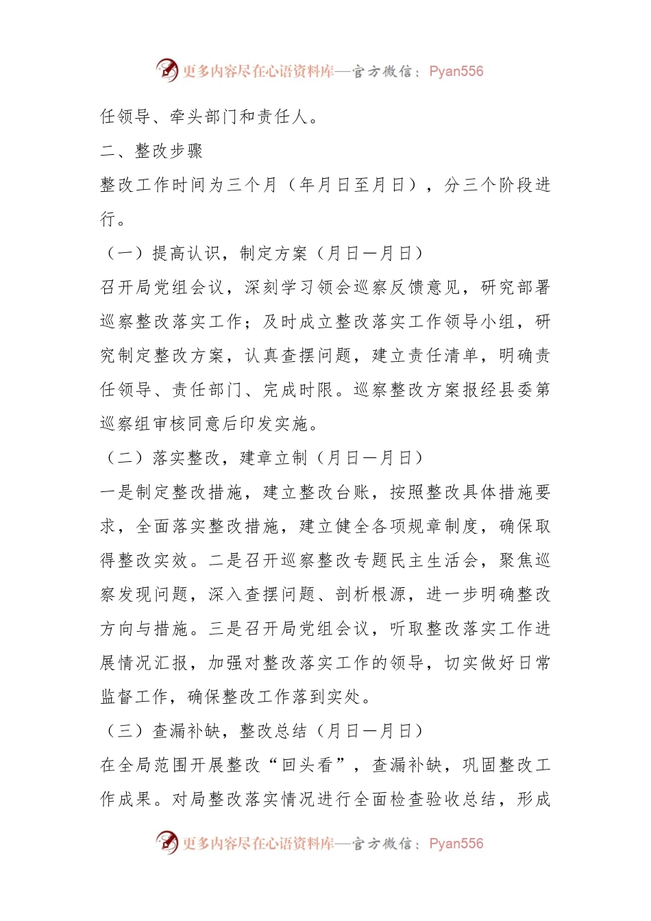 XX巡察组关于落实县在巡察组反馈意见的整改方案.docx_第2页