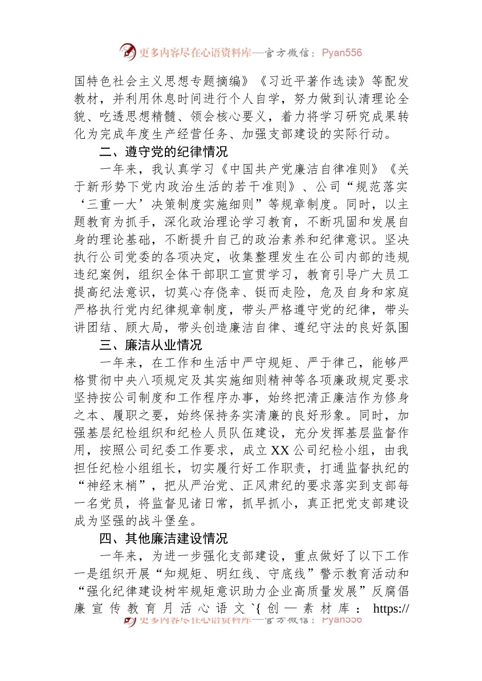 2023年度XX国企党支部书记述职述廉报告.docx_第2页