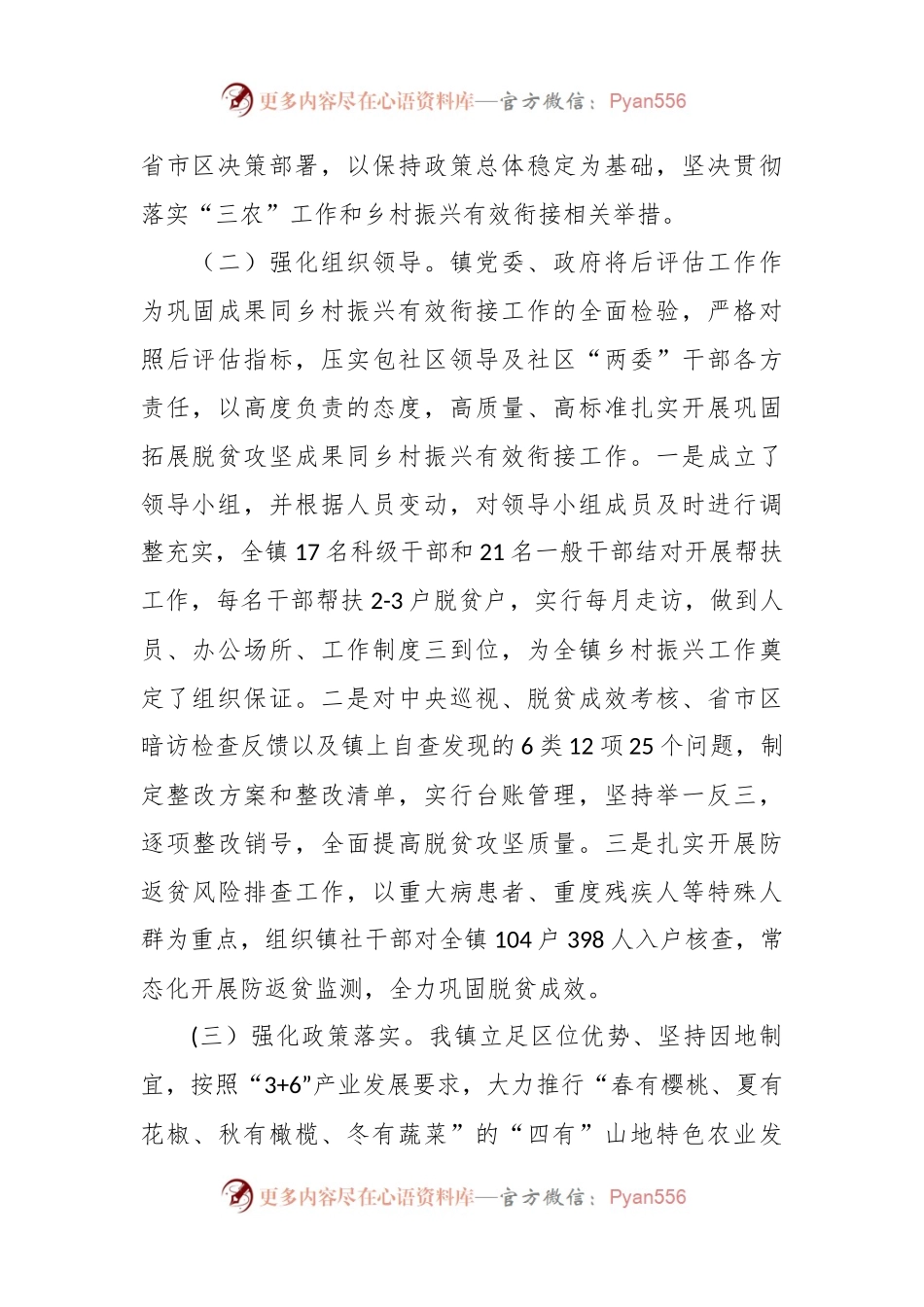 XX乡镇行乡村振兴工作第一责任人职责情况报告.docx_第2页