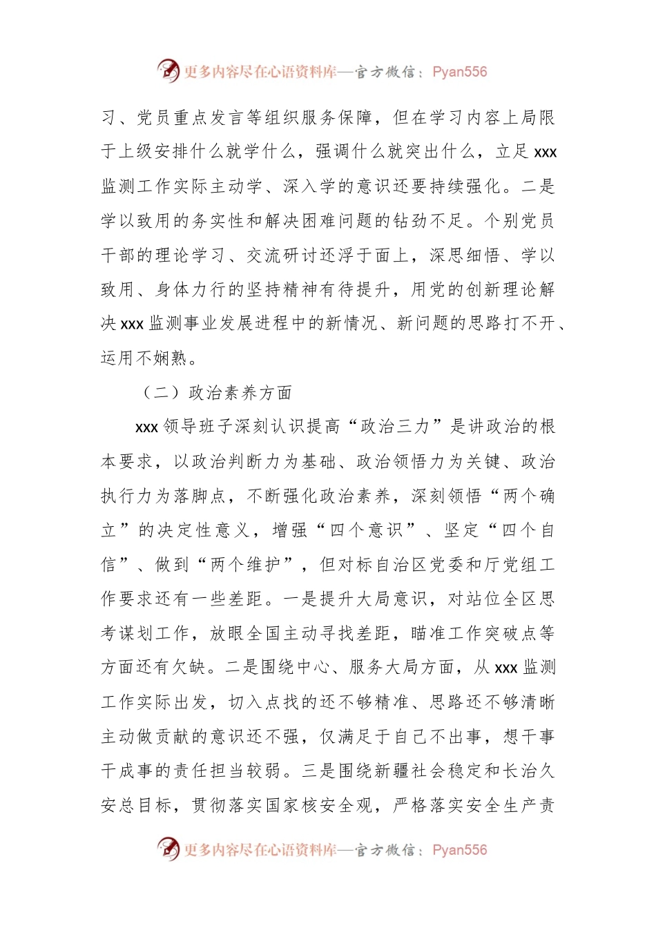 2023年度主题教育专题组织生活会党支部六个方面问题对照检查材料（原因、对策）.docx_第2页