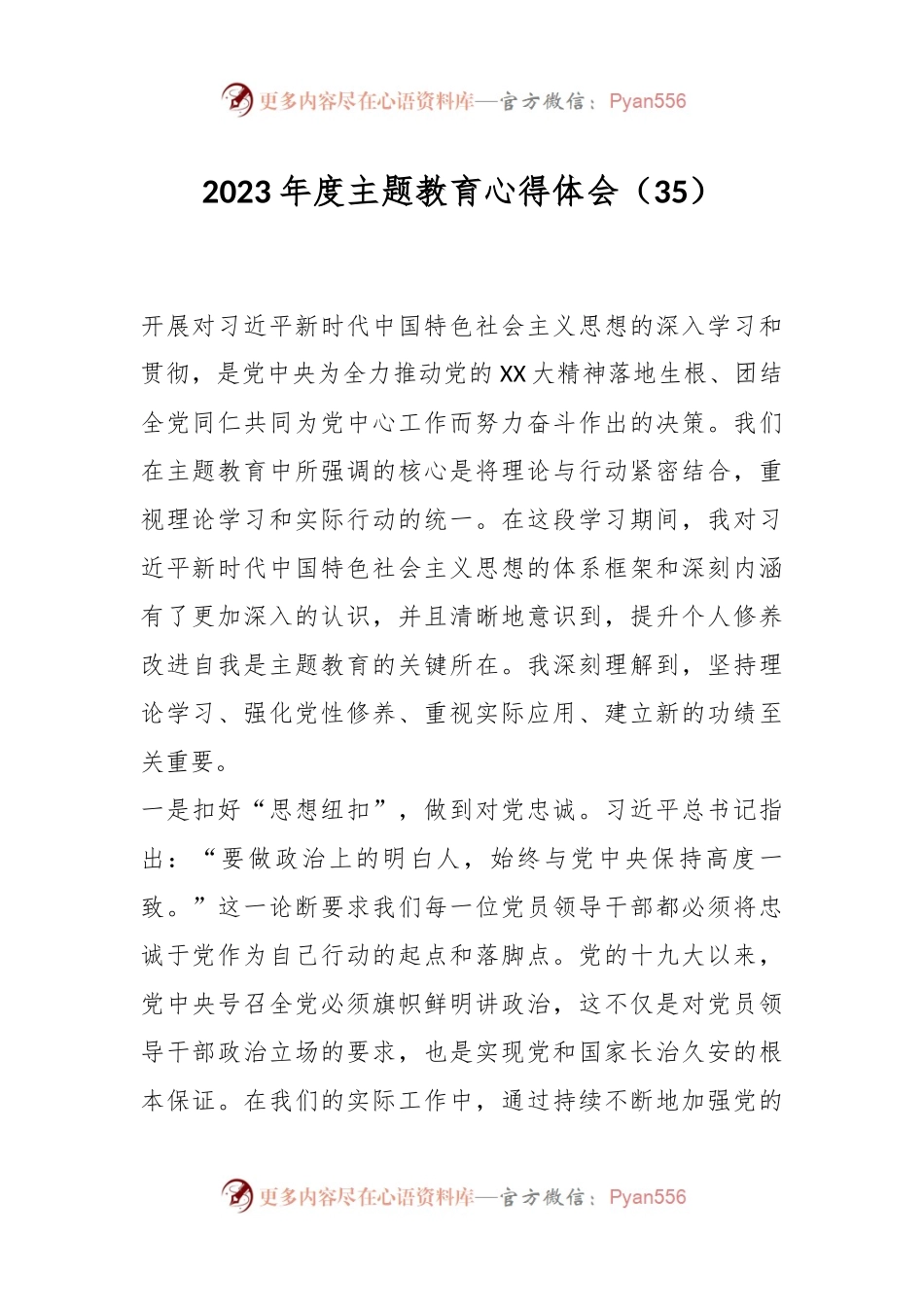 2023年度主题教育心得体会（35）.docx_第1页