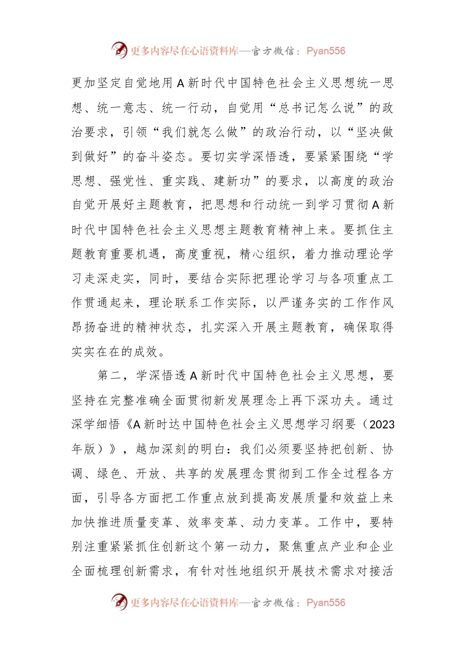 XX市场监督管理局党组书记2023年主题教育集中学习研讨会上的发言提纲.docx_第2页