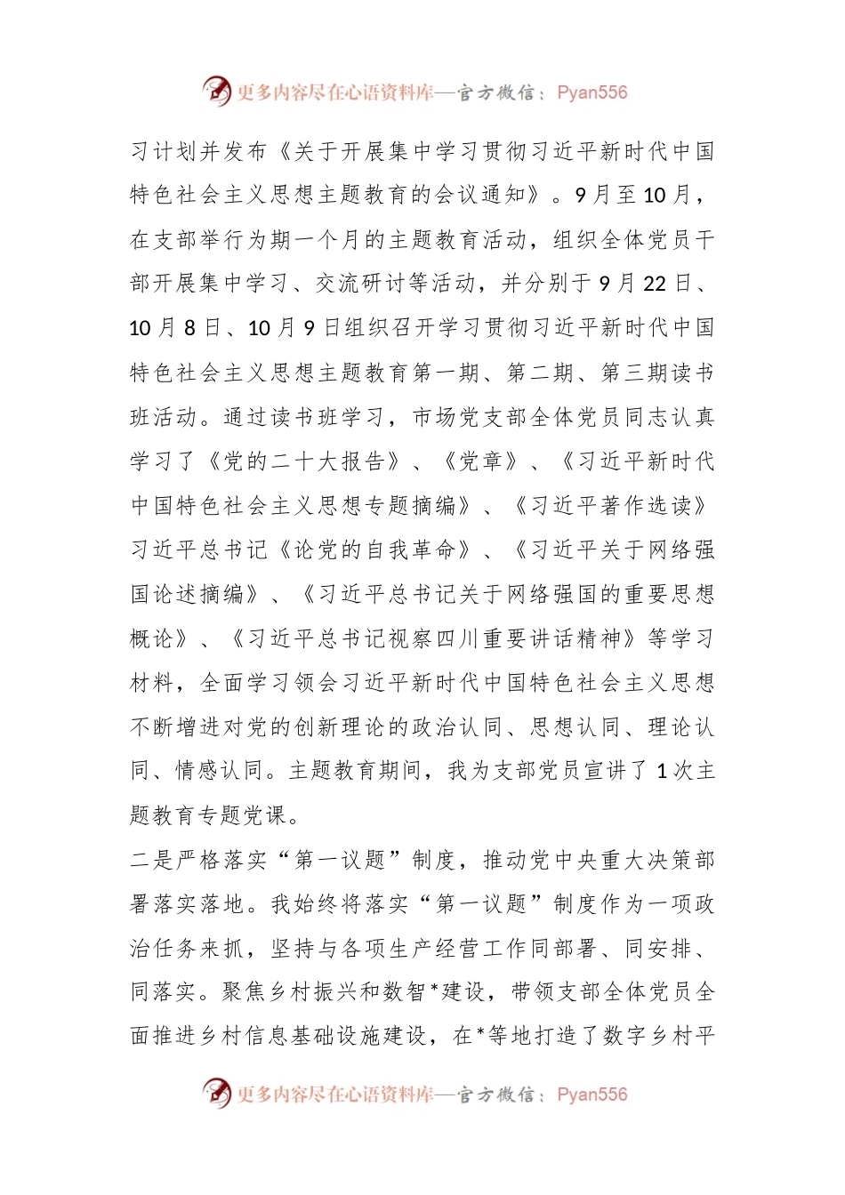 2023年度国企党支部书记抓党建工作述职报告.docx_第2页